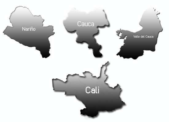 mapa de las vallas en colombia